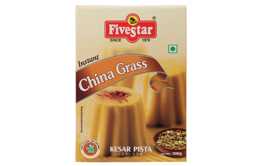Five Star Instant China Grass, Kesar Pista Flavour   Box  100 grams